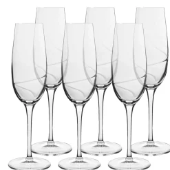 Sale Luigi Bormioli Aero Champagneglas 6 stk. Klar