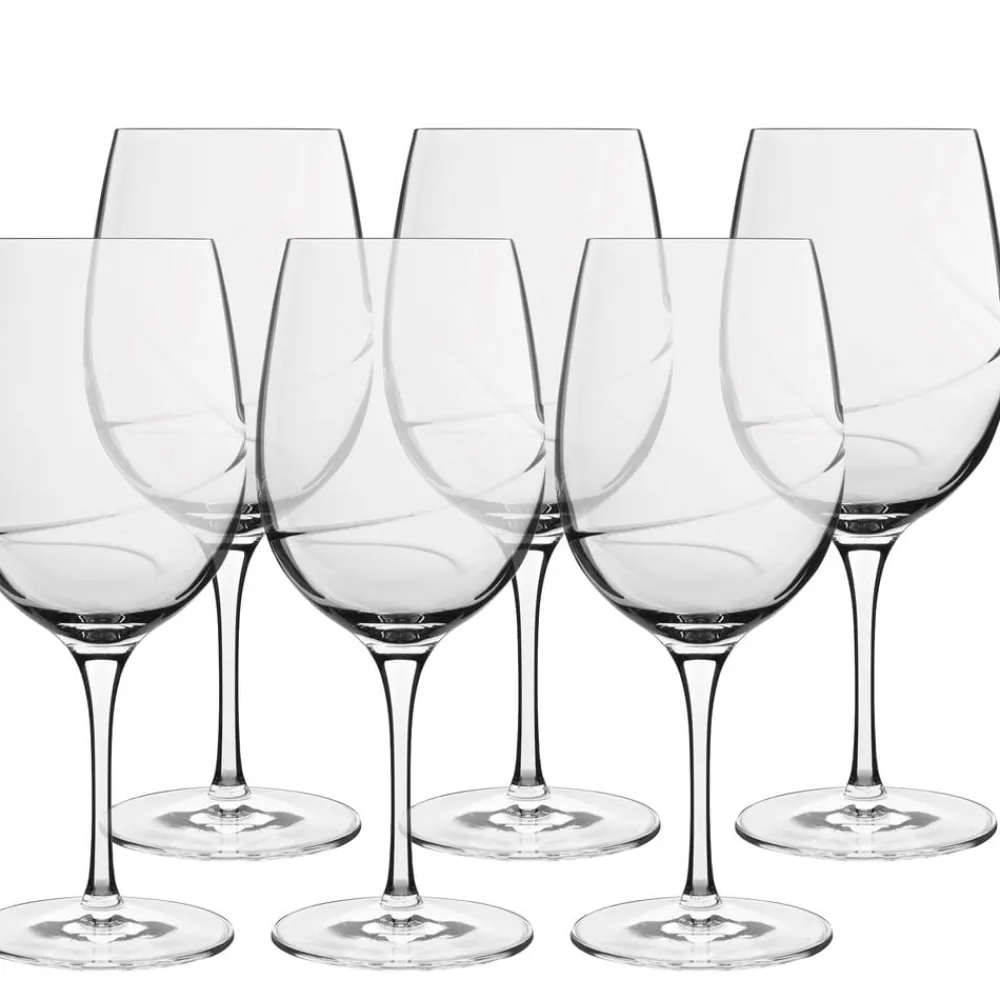 New Luigi Bormioli Aero Rødvinsglas 6 stk. Klar