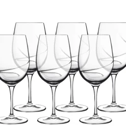 New Luigi Bormioli Aero Rødvinsglas 6 stk. Klar