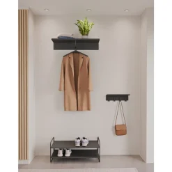 Outlet Zone Denmark A-Shoe Rack Skoreol Black