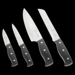 Discount Lion Sabatier International Austral Knivsæt 4 dele Stål/Sort