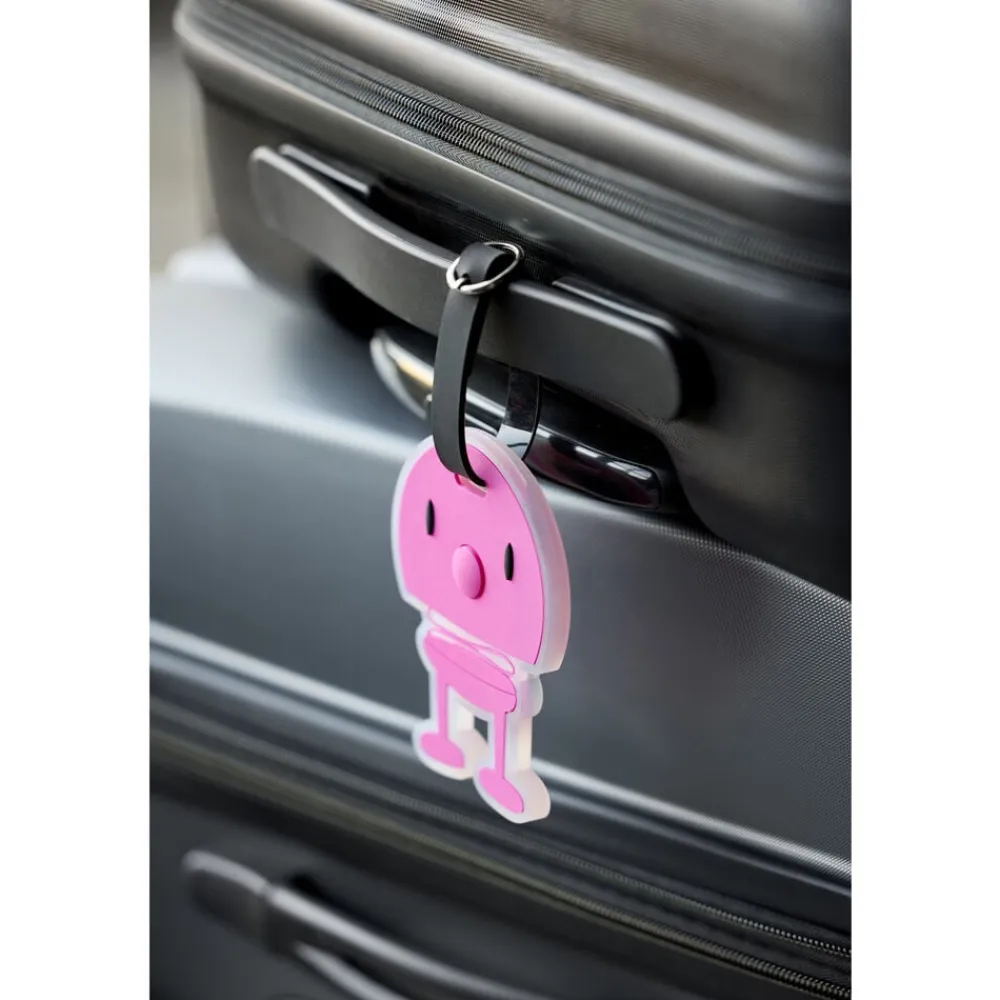 Best Hoptimist Bag tag Pink