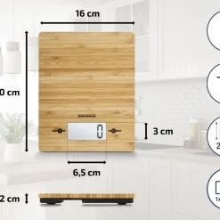 Best Soehnle Bamboo Køkkenvægt Brun