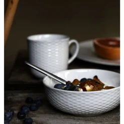 New Pillivuyt Basket Tallerken flad Hvid