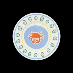 Hot Costa Nova Bliss Tallerken flad Blå/Koral/Rosa/Gr&oslash;n