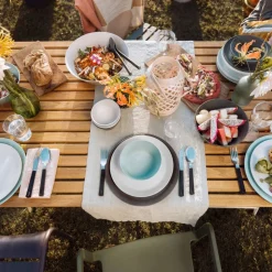 Online Mepal Bloom Dyb tallerken Pebble hvid