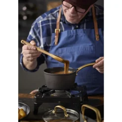 New HOLM Brasserie Kasserolle med glaslåg Sort