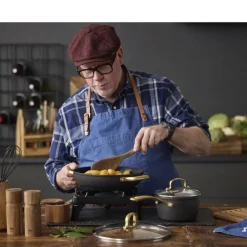 New HOLM Brasserie Kasserolle med glaslåg Sort