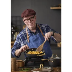 New HOLM Brasserie Kasserolle med glaslåg Sort