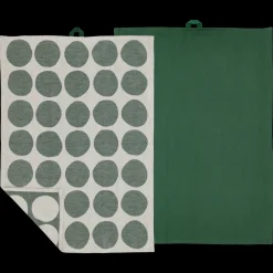 Outlet Södahl Bubbles Viskestykke 2 stk. Pine green