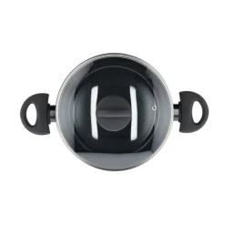 New Funktion Ceramica Gryde med glaslåg Sort