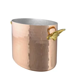 Clearance Mauviel Champagnekøler oval Hamret kobber