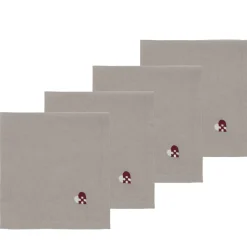 Discount Södahl Christmas Hearts Embroidery Stofservietter 4 stk. Dark red