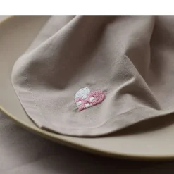 Södahl Christmas Hearts Embroidery Stofservietter 4 stk. Rose