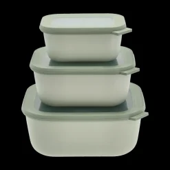 Outlet Mepal Cirqula høj Rekt. skålesæt m.låg 3 stk. V&aelig;lg farve