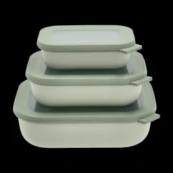 Discount Mepal Cirqula lav Rekt. skålesæt m.låg 3 stk. Nordic sage