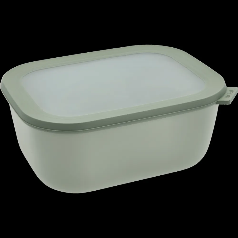 Hot Mepal Cirqula Rektangulær skål m/låg Nordic sage