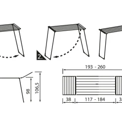 New Leifheit Classic Extendable 230 Solid Tørrestativ Hvid