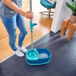 Outlet Leifheit Clean Twist Disc Ergo Gulvvaskersæt Gr&oslash;n