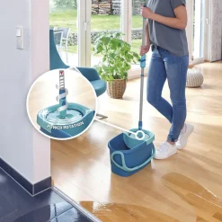 Outlet Leifheit Clean Twist Disc Ergo Gulvvaskersæt Gr&oslash;n