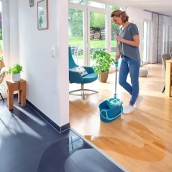 Outlet Leifheit Clean Twist Disc Ergo Gulvvaskersæt Gr&oslash;n