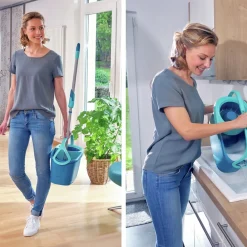 Outlet Leifheit Clean Twist Disc Ergo Gulvvaskersæt Gr&oslash;n