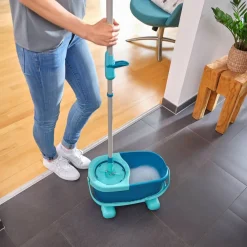 Clearance Leifheit Clean Twist Disc Ergo Mobile Gulvvaskersæt Gr&oslash;n