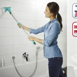 Discount Leifheit Click Teleskopstang Hvid/Turkis