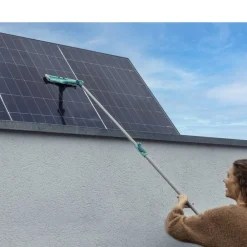 Leifheit Click Teleskopstang med drejeled Hvid/Turkis