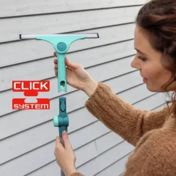 New Leifheit Click Vinduesskraber M Gr&oslash;n