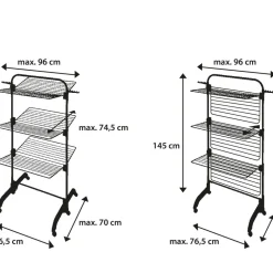 Online Leifheit Comfort Tower 420 Black Tørrestativ Sort