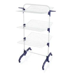 Outlet Leifheit Comfort Tower 420 Tørrestativ Hvid/Blå