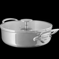 Mauviel Cook Style Gryde med glaslåg lav Stål