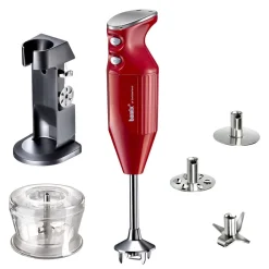 Best Bamix Deluxe C Stavblender 200 watt R&oslash;dmetallic