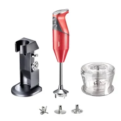 Best Bamix Deluxe D Stavblender 200 watt R&oslash;d