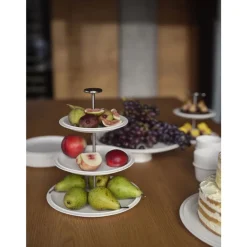 Outlet Zone Denmark Eau Serveringsopsats, tre etager Offwhite