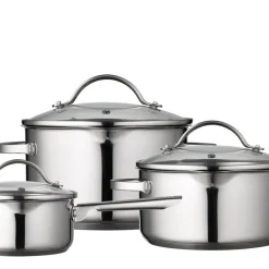 New Funktion Endurance Grydesæt m/låg 6 dele Blankt stål