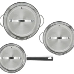 New Funktion Endurance Grydesæt m/låg 6 dele Blankt stål