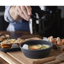 Outlet HOLM Firkant Silikoneform til airfryer Grå