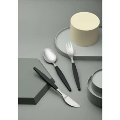 Clearance Gense Focus de Luxe Bestiksæt 12 dele Sort/Mat stål