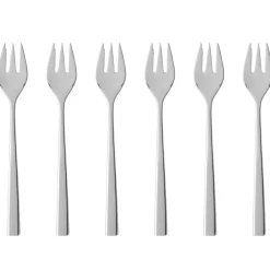 New Gense Fuga Kagegaffel 6 stk. Mat/Blankt stål