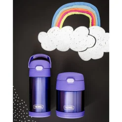 Sale Thermos Funtainer Drikkeflaske m. sugerør Violet