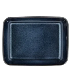 Outlet BITZ Gastro Fad rektangulært Sort/M&oslash;rkeblå