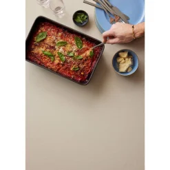 Outlet BITZ Gastro Fad rektangulært Sort/M&oslash;rkeblå