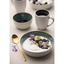 BITZ Gastro Skål Hvid/Gr&oslash;n