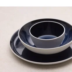 Clearance BITZ Gastro Skål Hvid/M&oslash;rkeblå