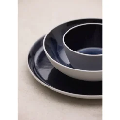 Clearance BITZ Gastro Skål Hvid/M&oslash;rkeblå