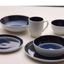 Clearance BITZ Gastro Skål Hvid/M&oslash;rkeblå