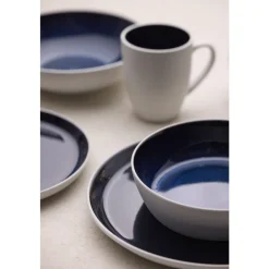 Discount BITZ Gastro Suppeskål Hvid/M&oslash;rkeblå