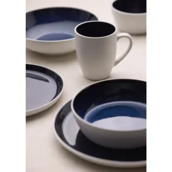 Discount BITZ Gastro Suppeskål Hvid/M&oslash;rkeblå